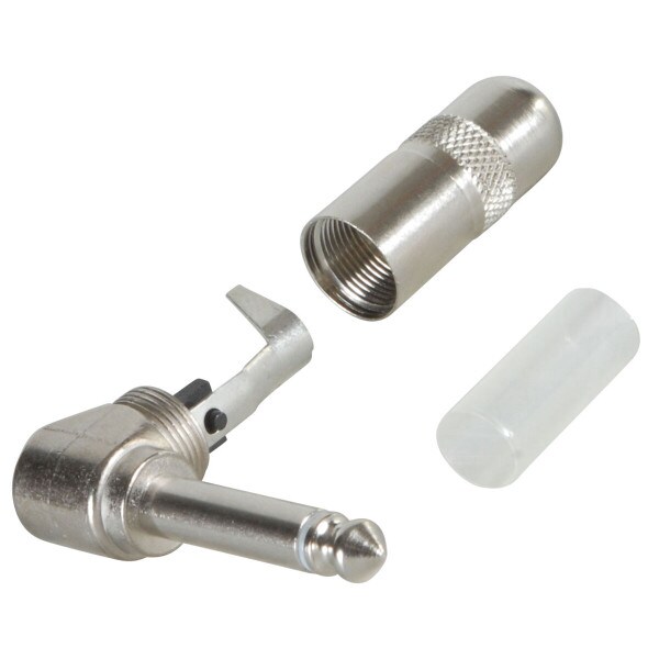 Main product image for Switchcraft 226 1/4" Mono 90Ã‚Â° Plug Nickel 093-128